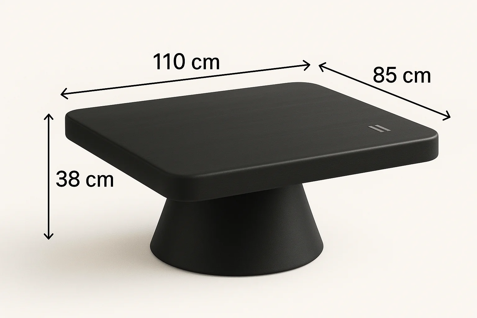 Solid Mango Wood Coffee Table Black with Metal Butterfly Inserts 110 cm – Amazon - Image 9