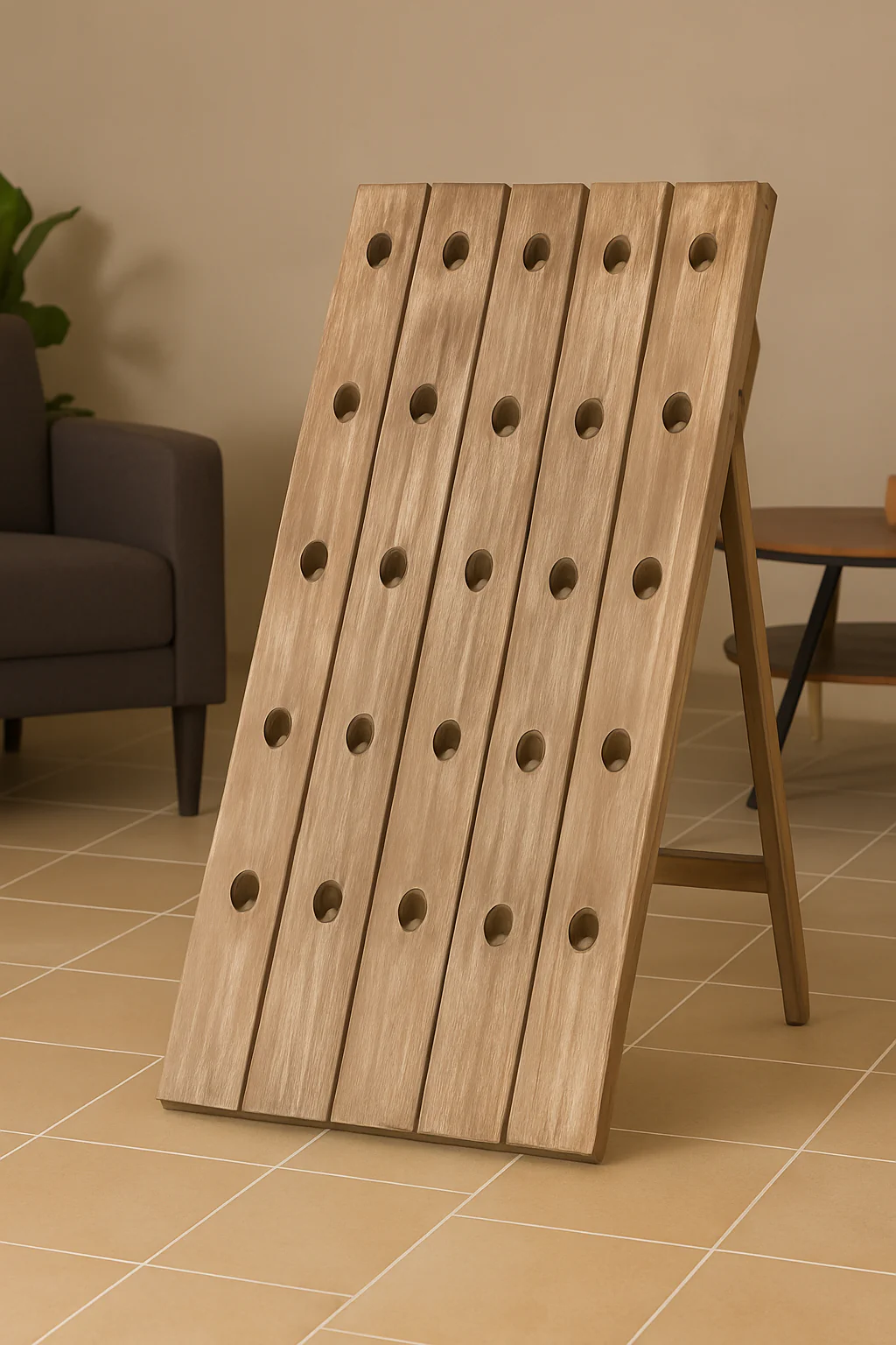 Wooden Wine Rack Bottle Holder Natural – Bodega - Image 3