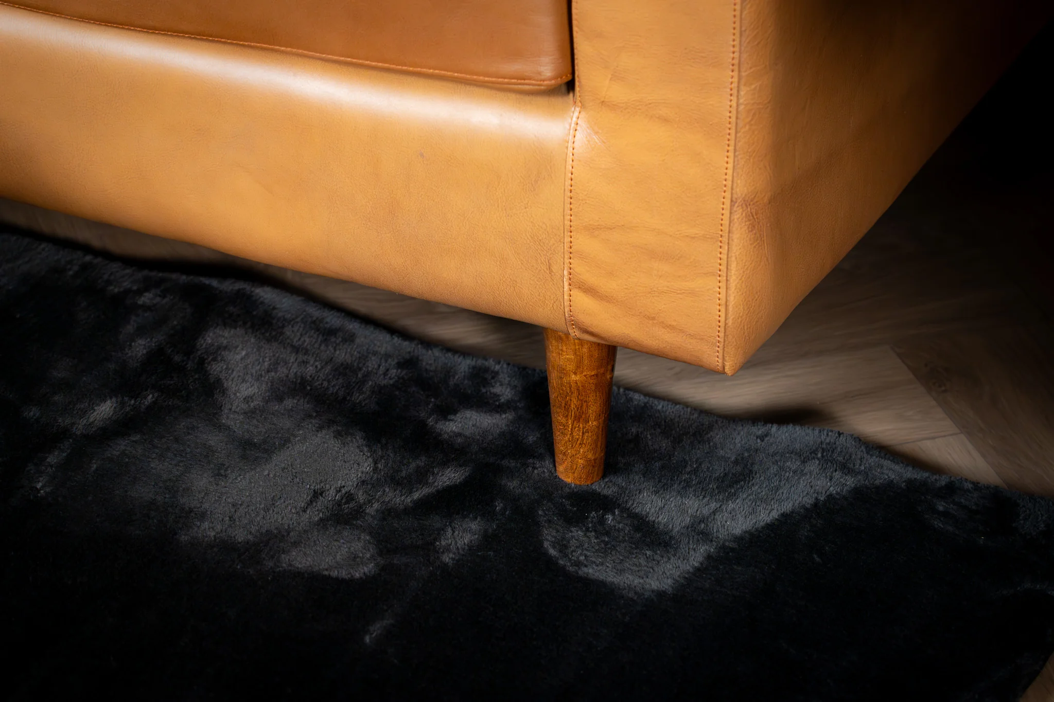 Genuine Leather 3 Seater Sofa 185 cm – California Light Brown - Image 10