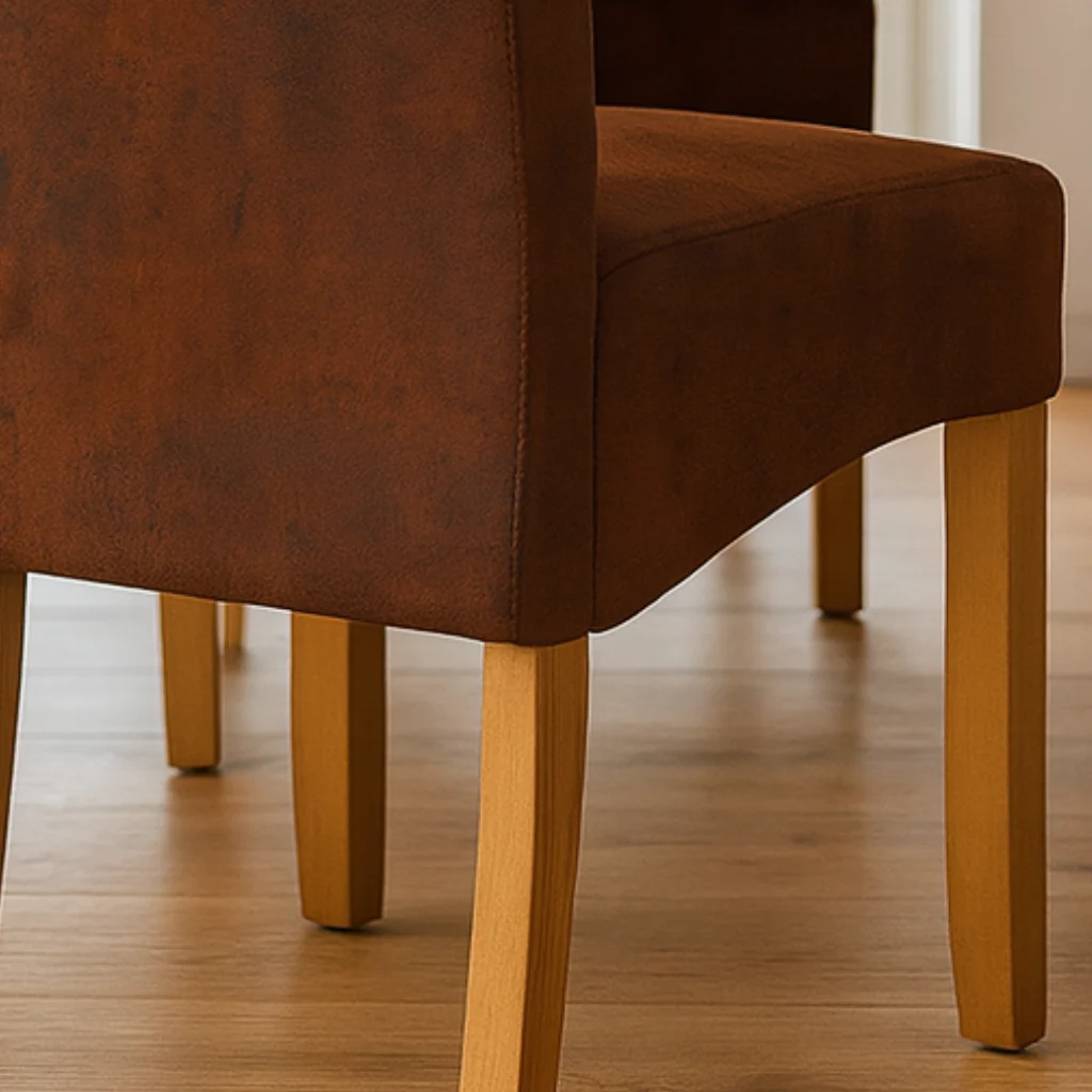 Vintage Colonial Dining Chair with Wooden Legs – Casa Noble - Image 3