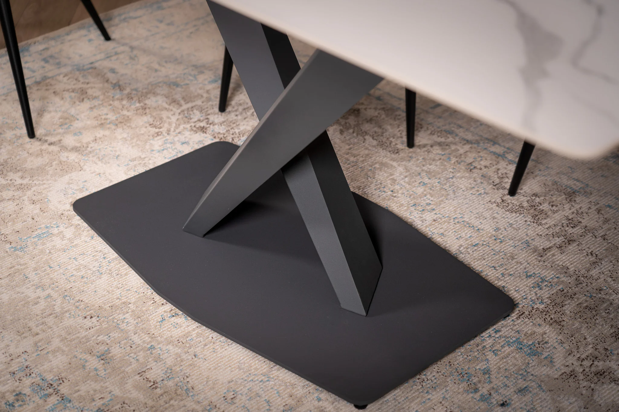 Sintered Stone Dining Table 180cm – Eleganza White Marble - Image 4