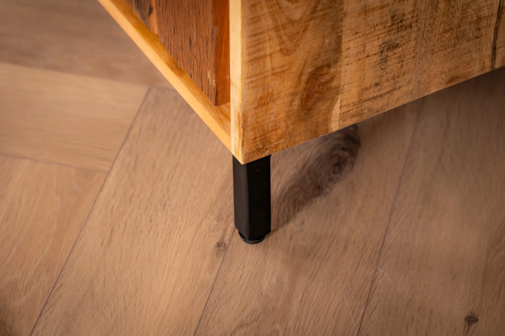 Solid Mango Wood TV unit Recycled Wood Front 145 cm – Factory Industrial - Image 10