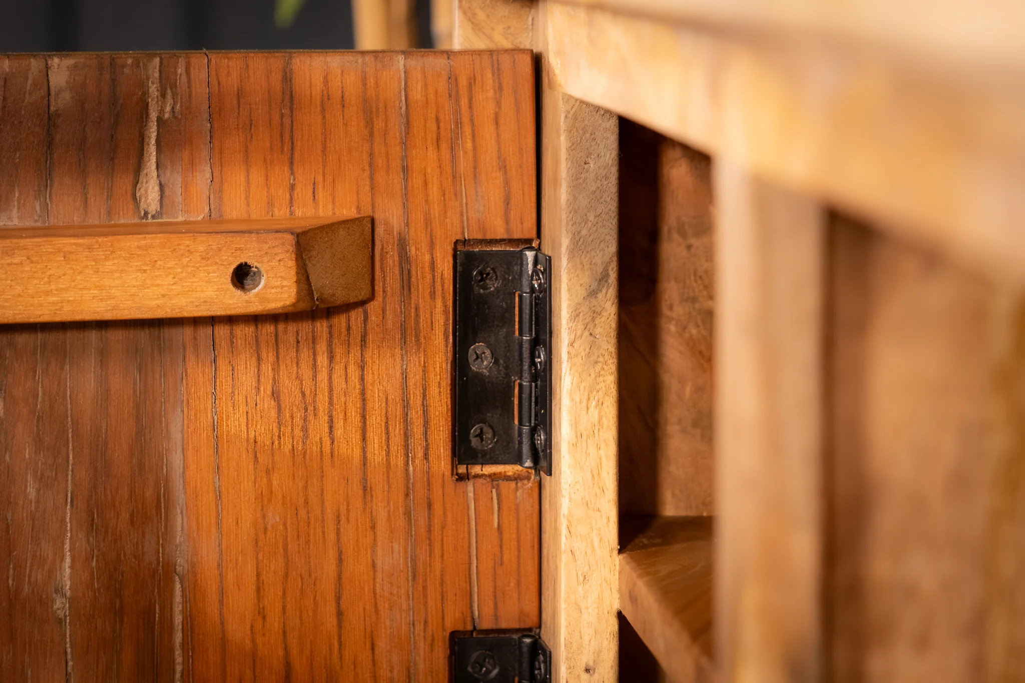 Solid Mango Wood TV unit Recycled Wood Front 145 cm – Factory Industrial - Image 8