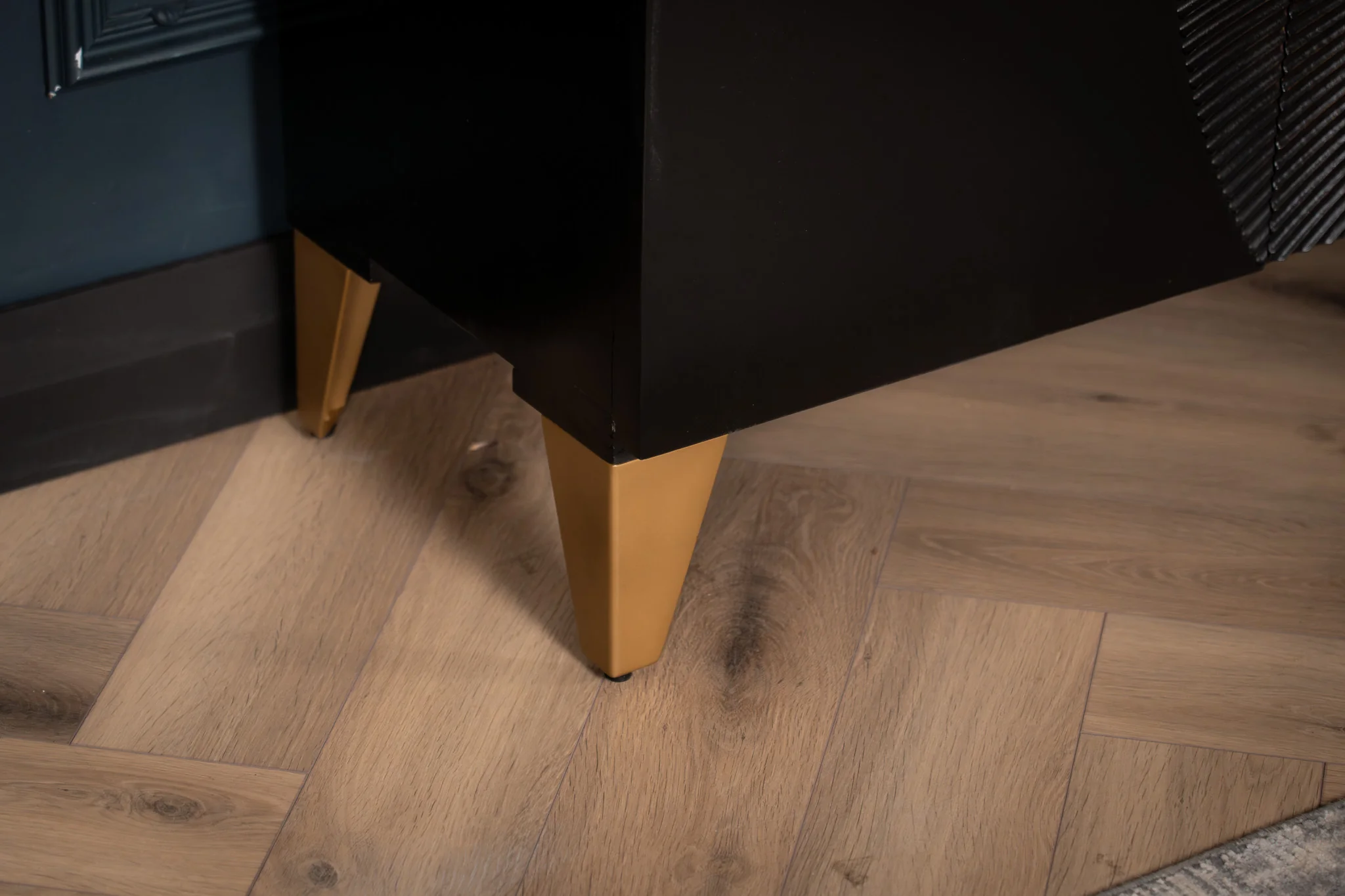 Solid Mango Wood Sideboard Black 177 cm – Sunset - Image 11