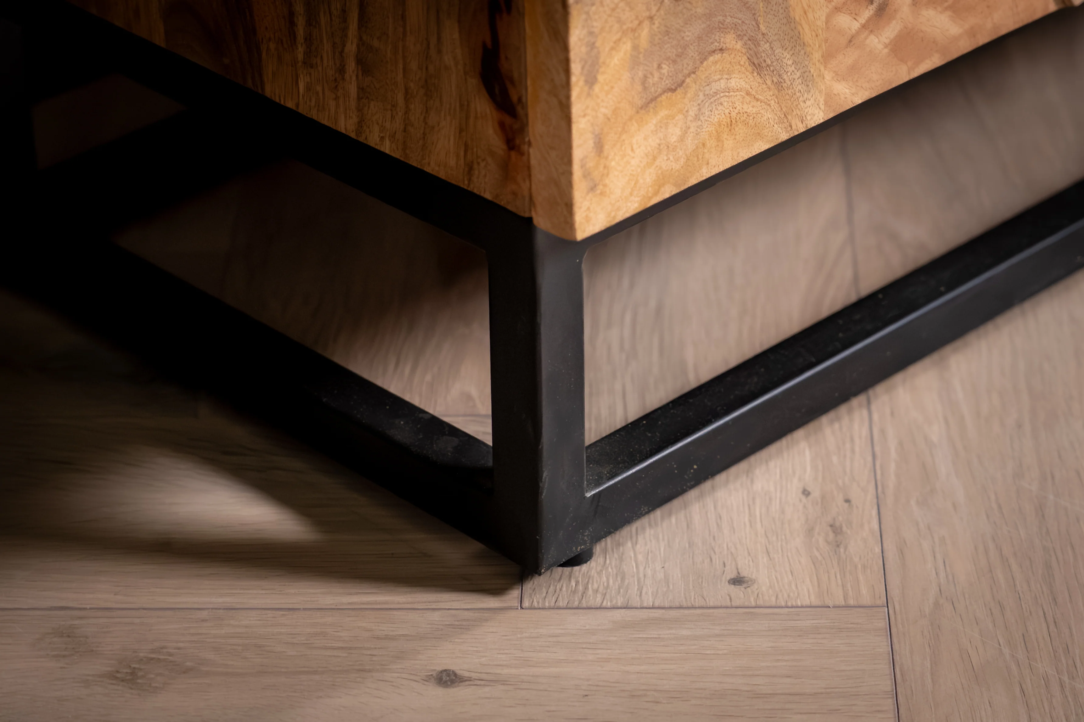 Solid Mango Wood Sideboard Natural Brown 140 cm – Sunset - Image 12