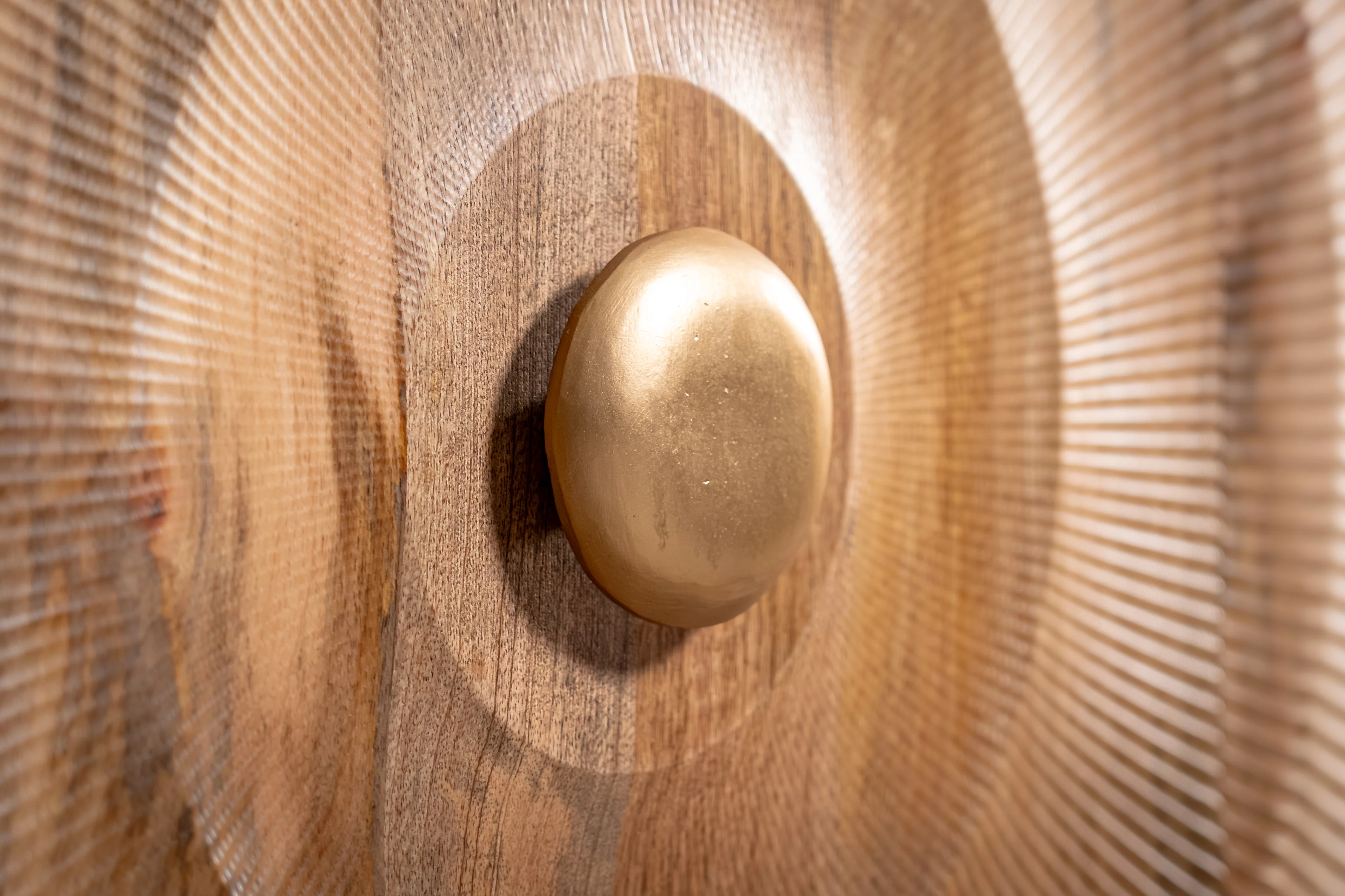 Solid Mango Wood Sideboard Natural Brown 140 cm – Sunset - Image 8