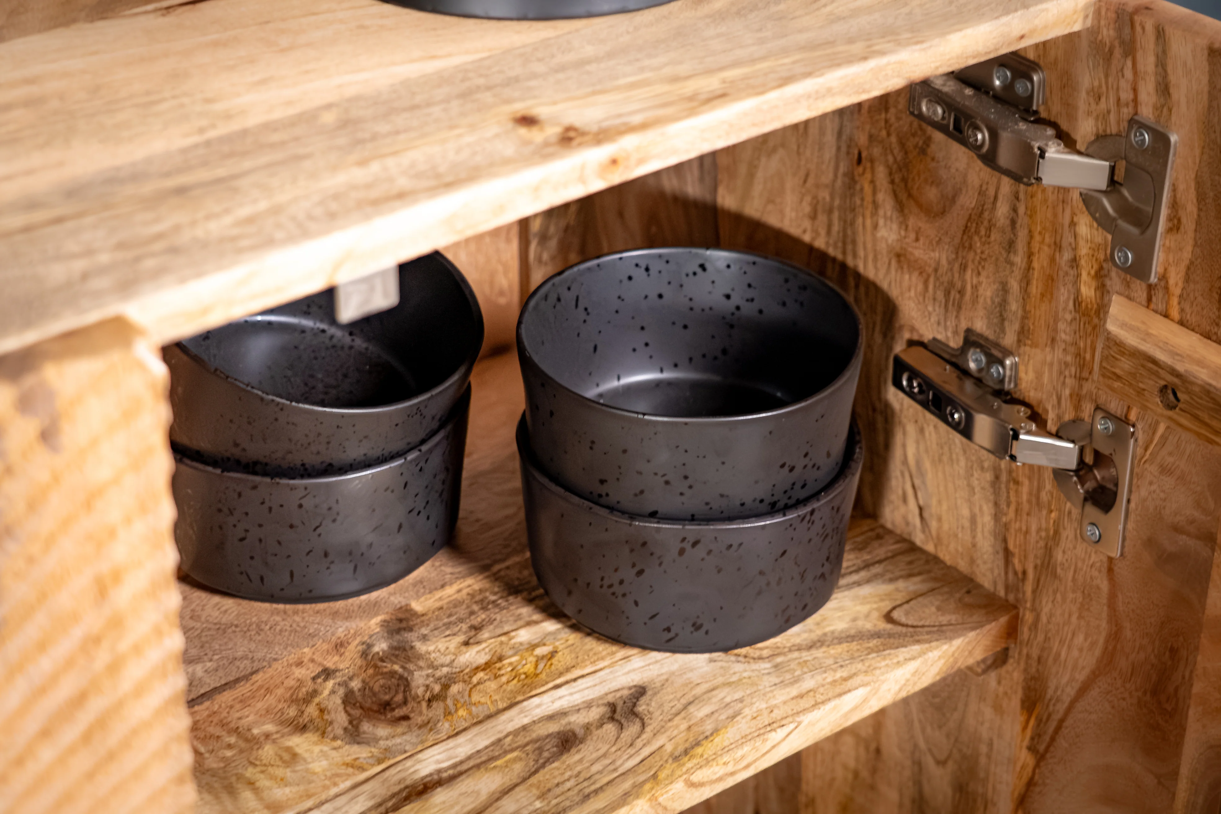 Solid Mango Wood Sideboard Natural Brown 177 cm – Sunset - Image 9