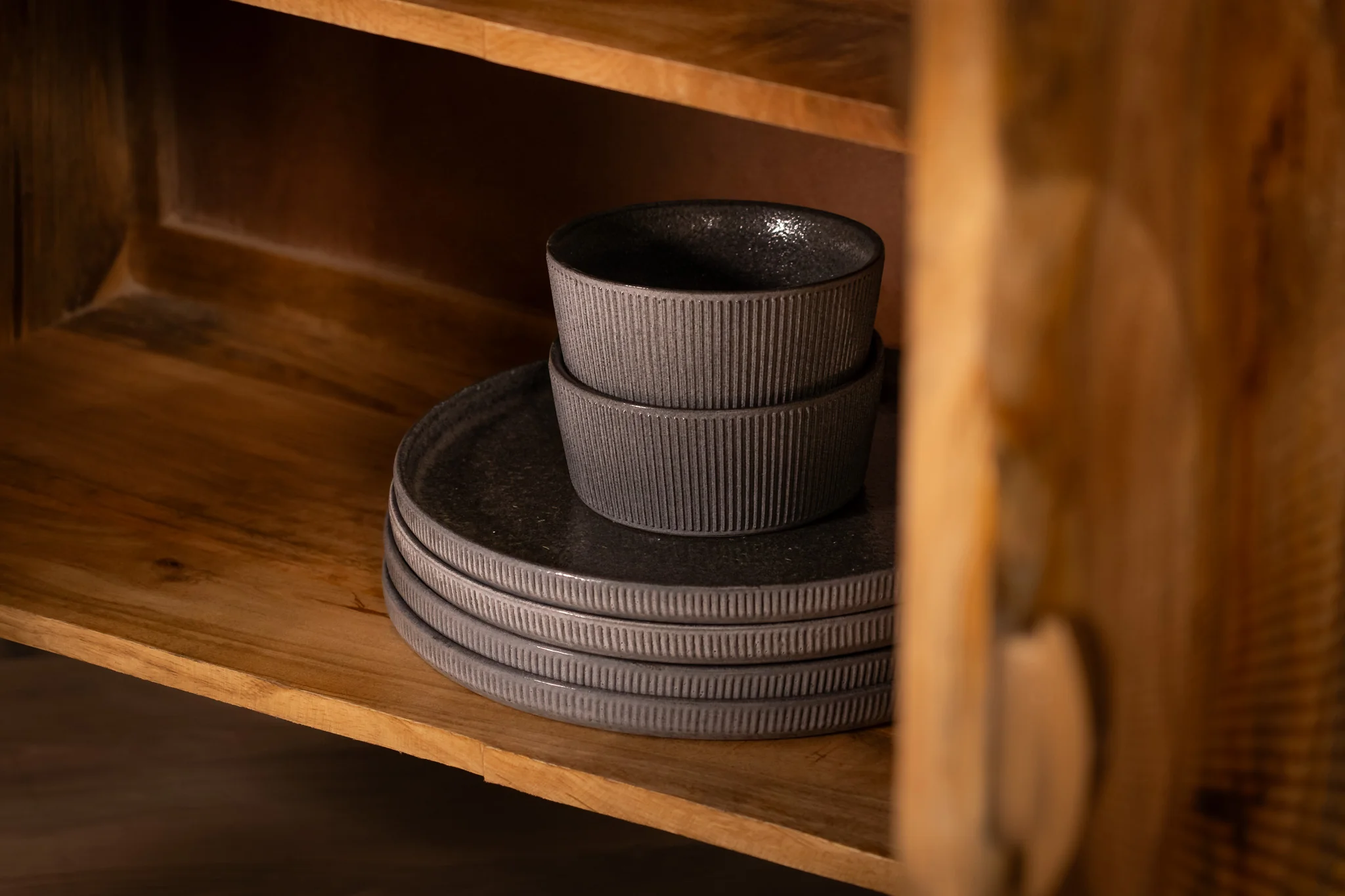 Solid Mango Wood Sideboard Natural Brown 177 cm with Golden Legs – Sunset - Image 8