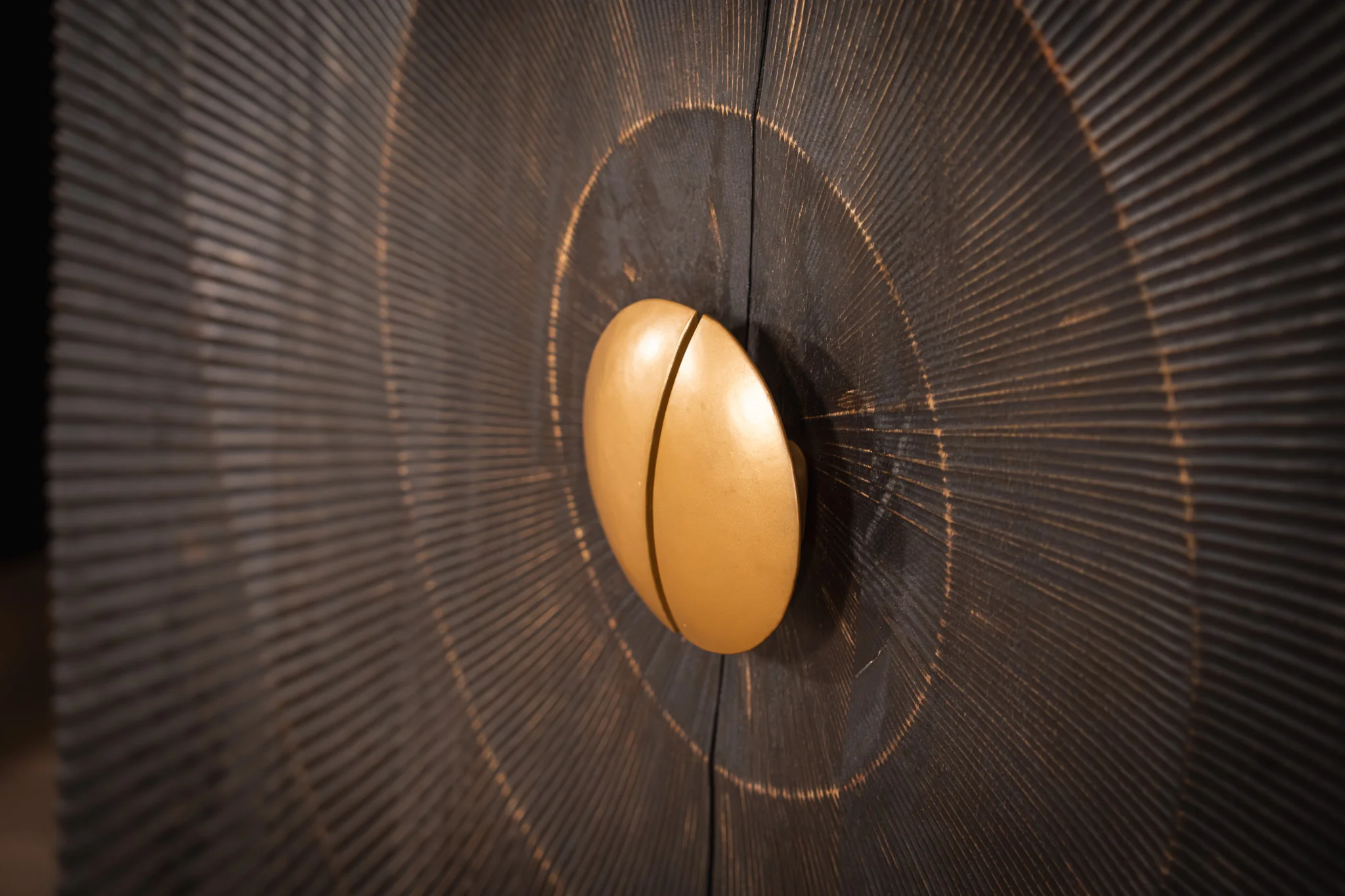 Solid Mango Wood Storage Cabinet Black 100 cm – Sunset - Image 4