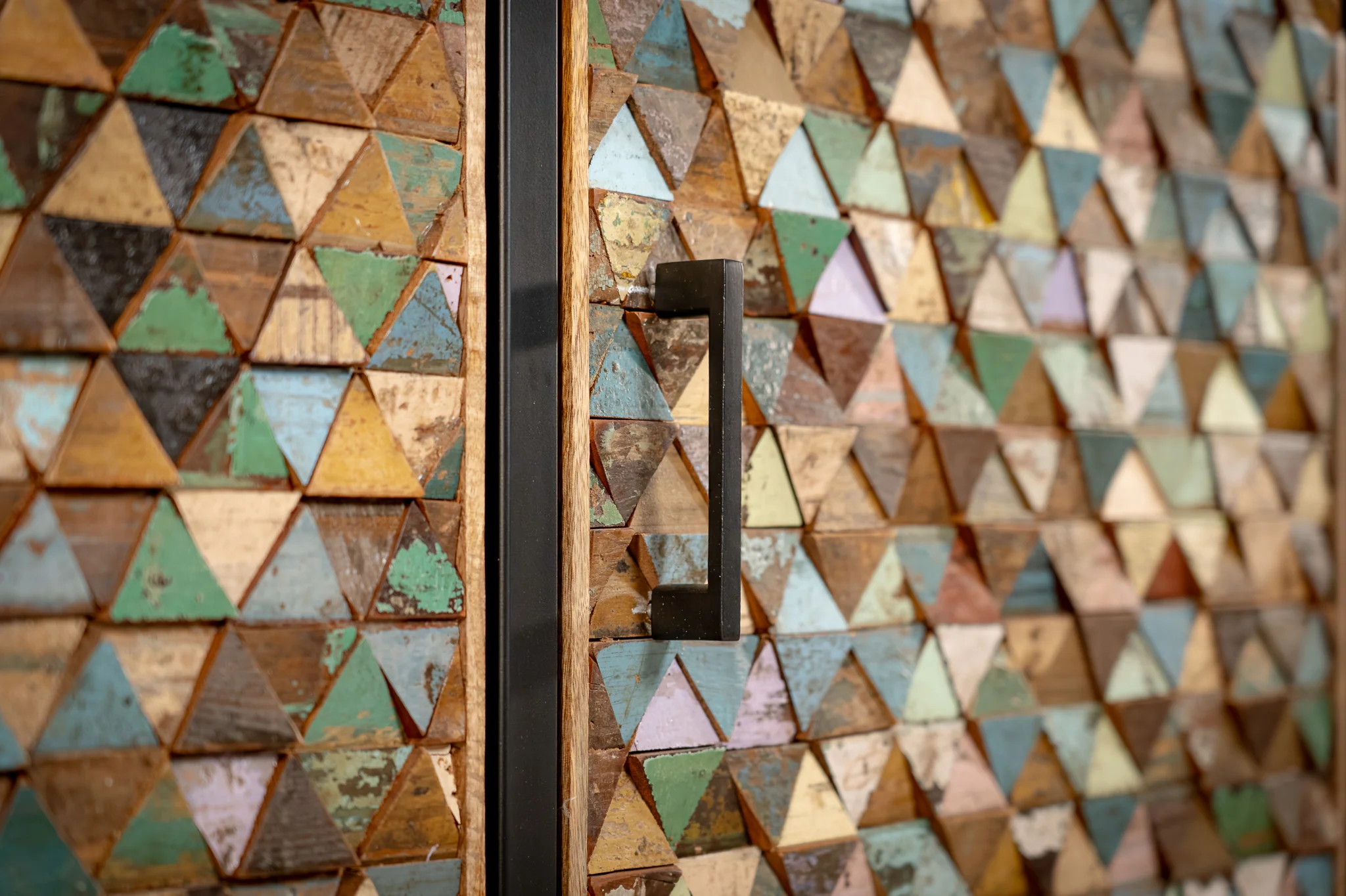 Recycled Mango Wood Sideboard with Black Metal Frame 160 cm – Iron Sky - Image 7