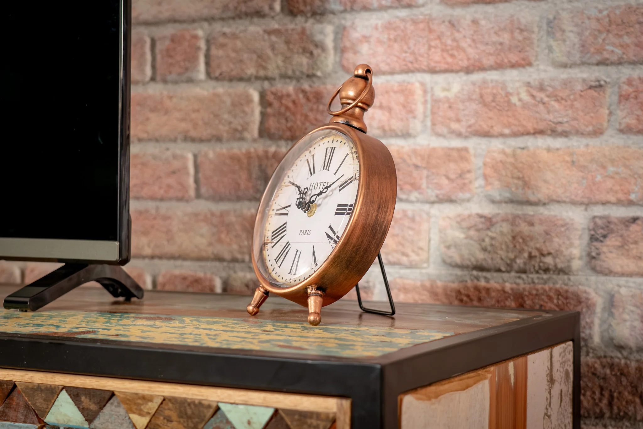 Recycled Mango Wood TV unit with Black Metal Frame 145 cm – Iron Sky - Image 5