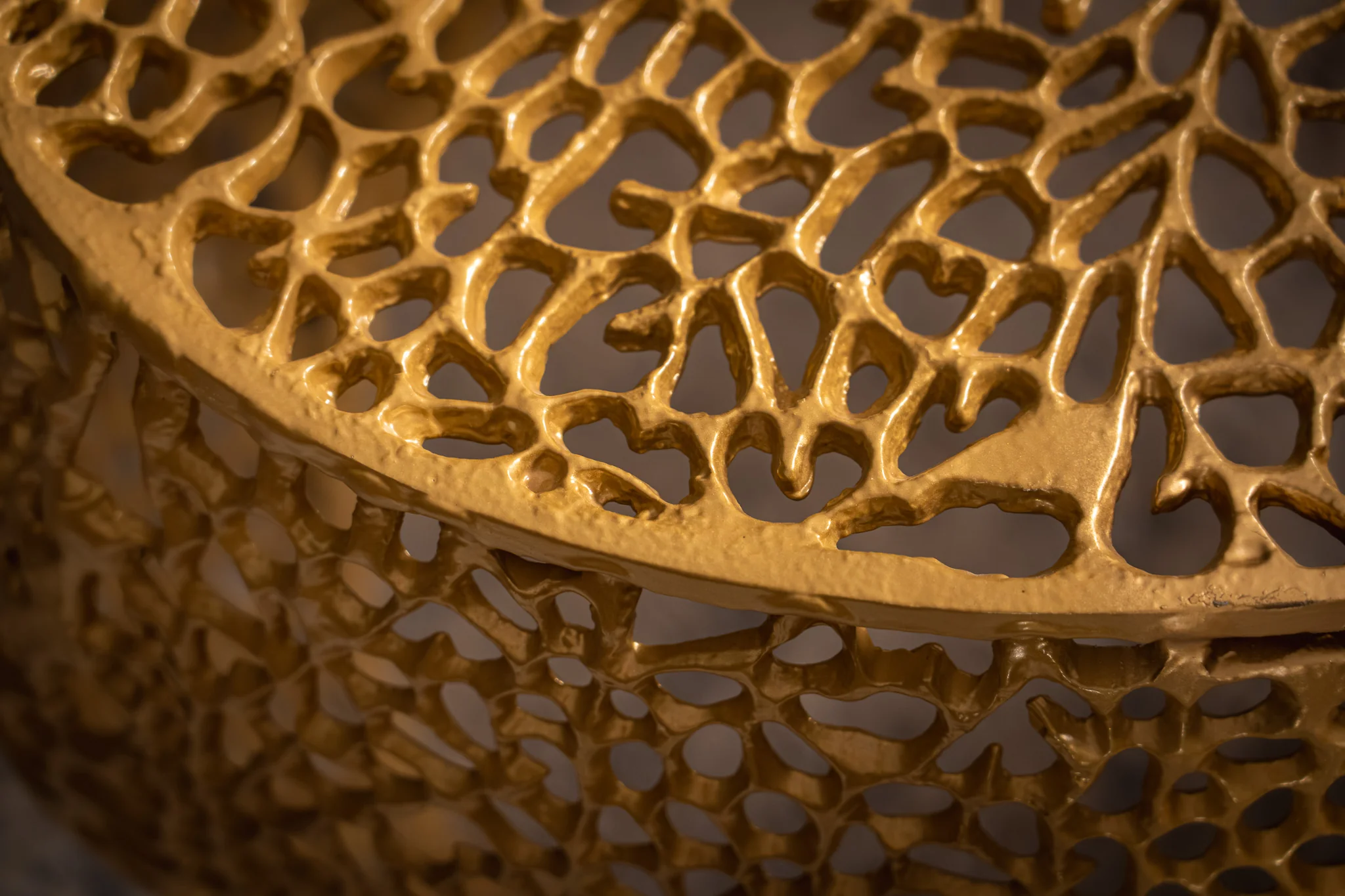 Aluminium Coffee Table Gold 120 cm – Golden Coral - Image 5