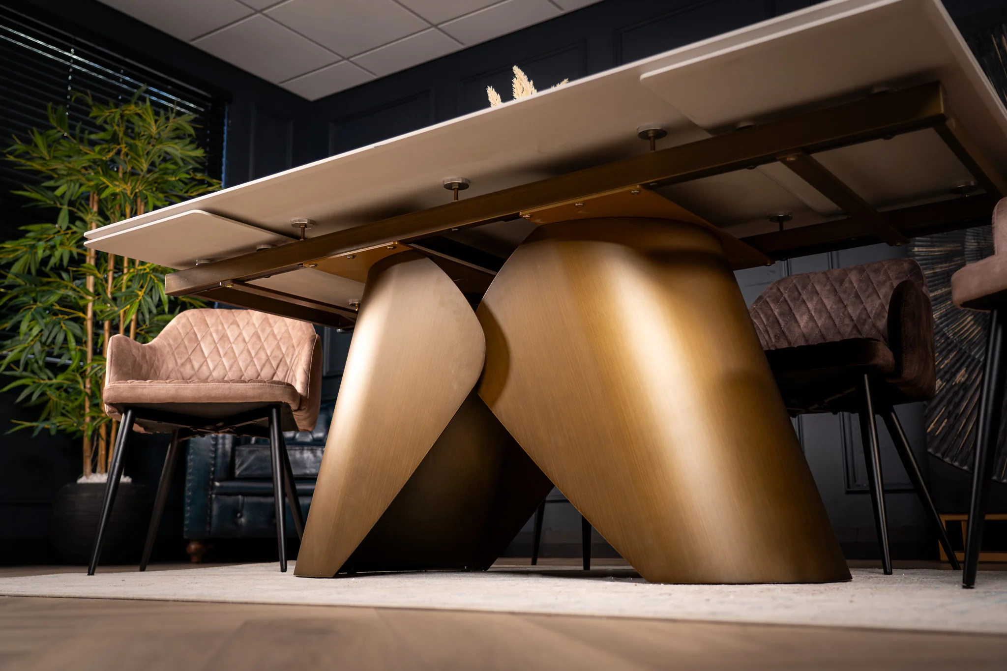 Extendable Sintered Stone Dining Table 180-260cm – Nemesis Italian White Marble - Image 6