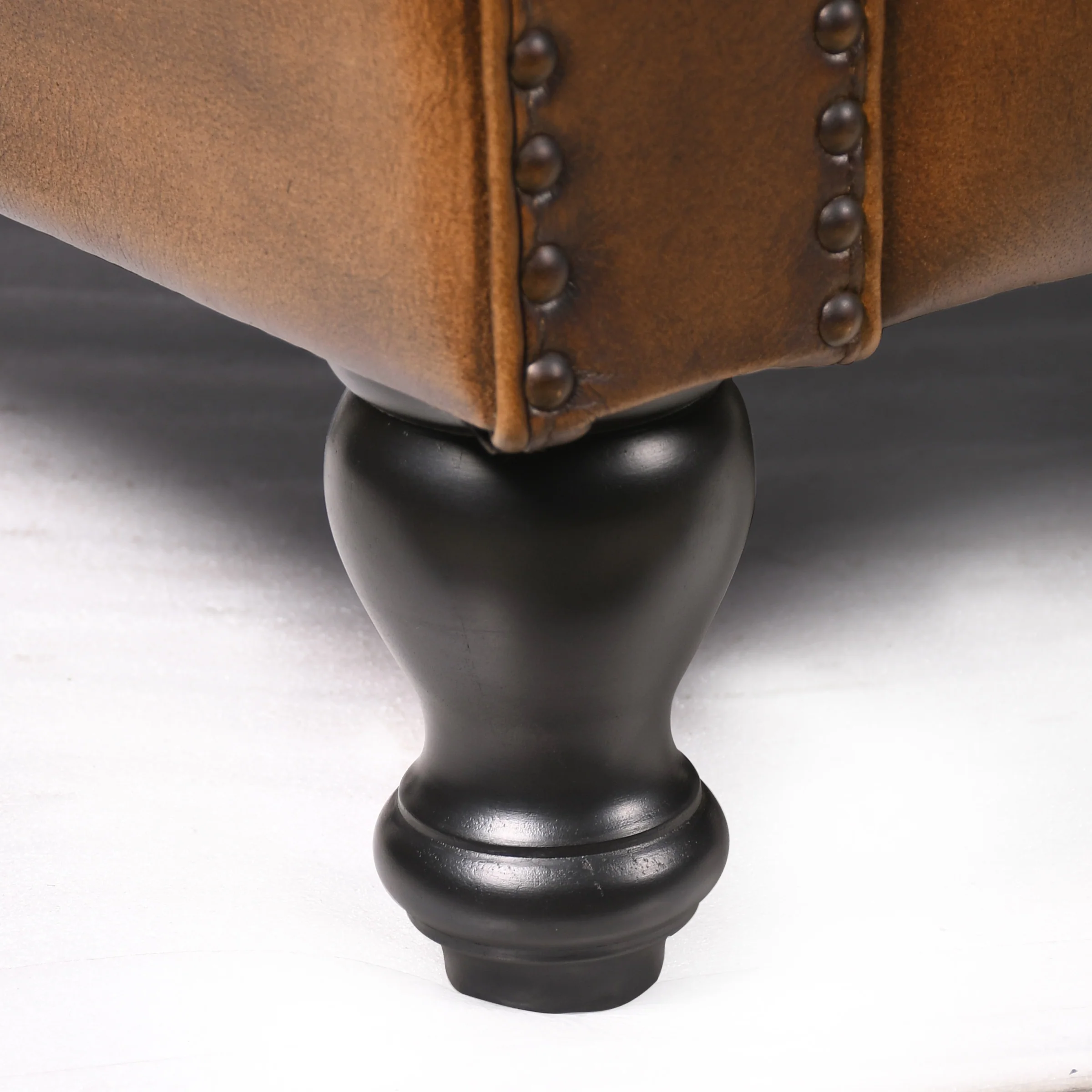 Chesterfield Genuine Leather 2 Seater Sofa 158 cm – Stratford Antique Brown - Image 6