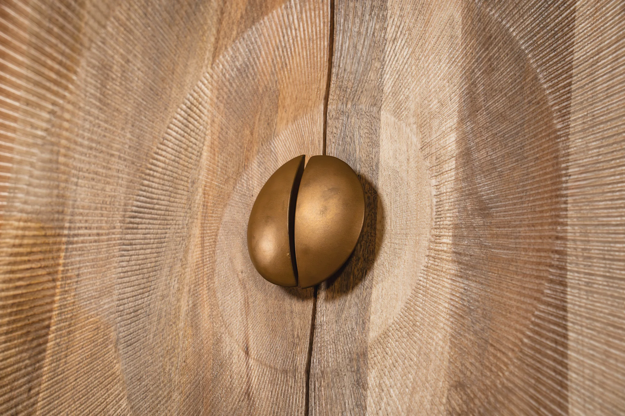 Solid Mango Wood Storage Cabinet Natural Brown 120 cm with Black Base – Sunset - Image 6