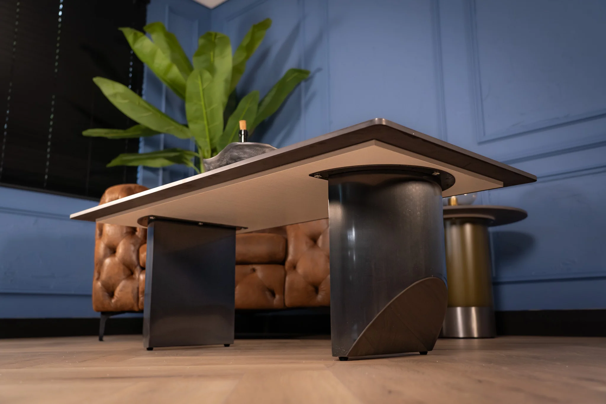 Tropea Italian Sintered Stone Coffee Table in Black Diamond Grey Look 120 cm - Image 7