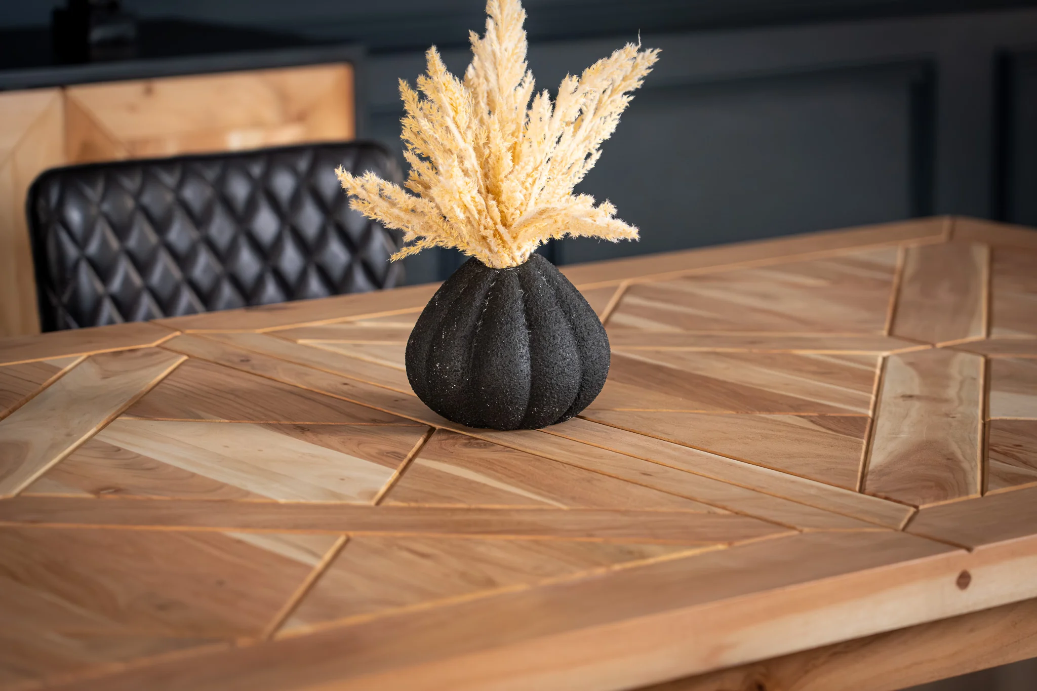 Solid Acacia Wood Dining Table 190cm – Venice U-Leg Frame - Image 3