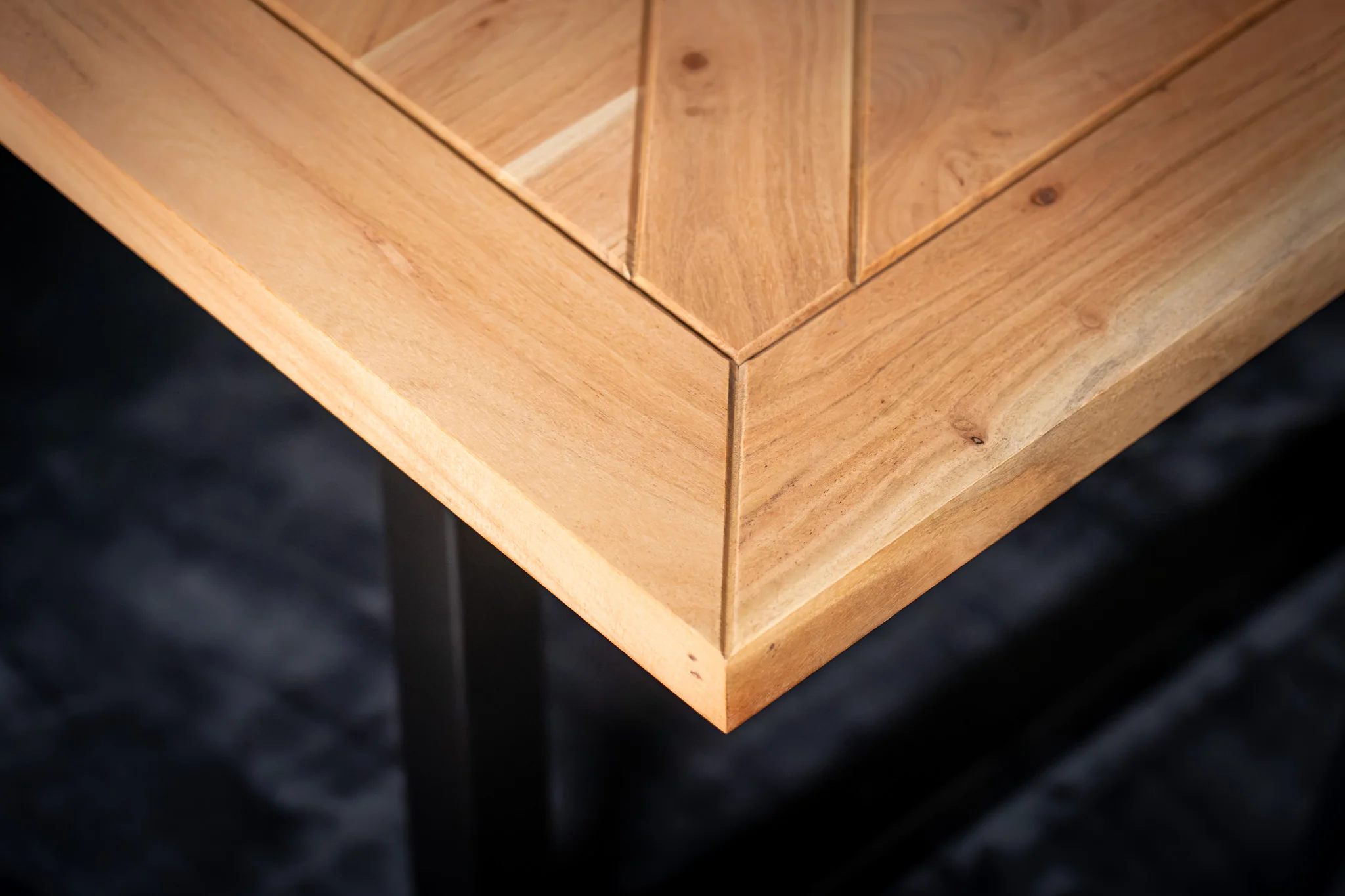 Solid Acacia Wood Dining Table 190cm – Venice U-Leg Frame - Image 6