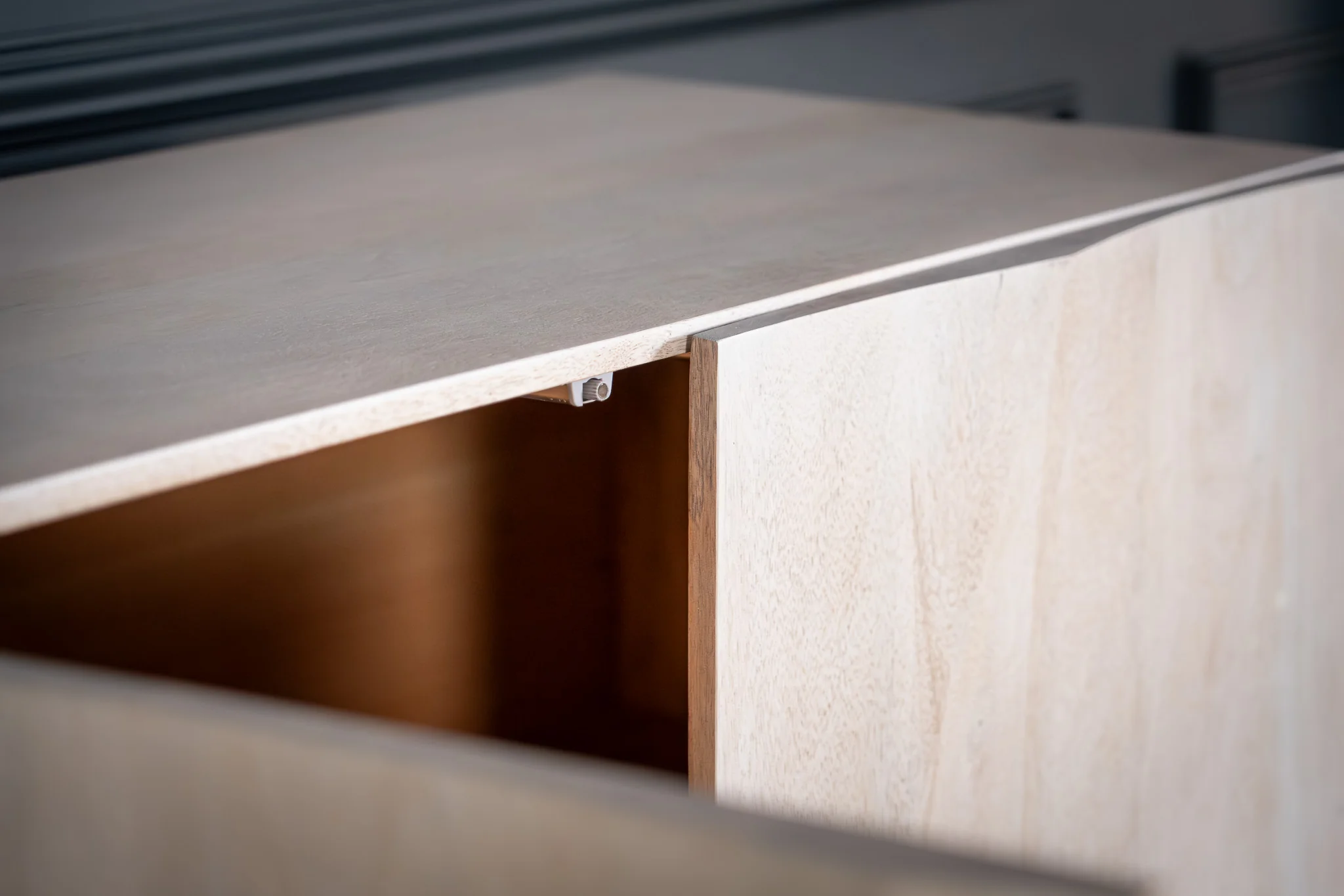 Solid Mango Wood Sideboard White 213 cm – White Mountain 3D Carved Front - Image 8