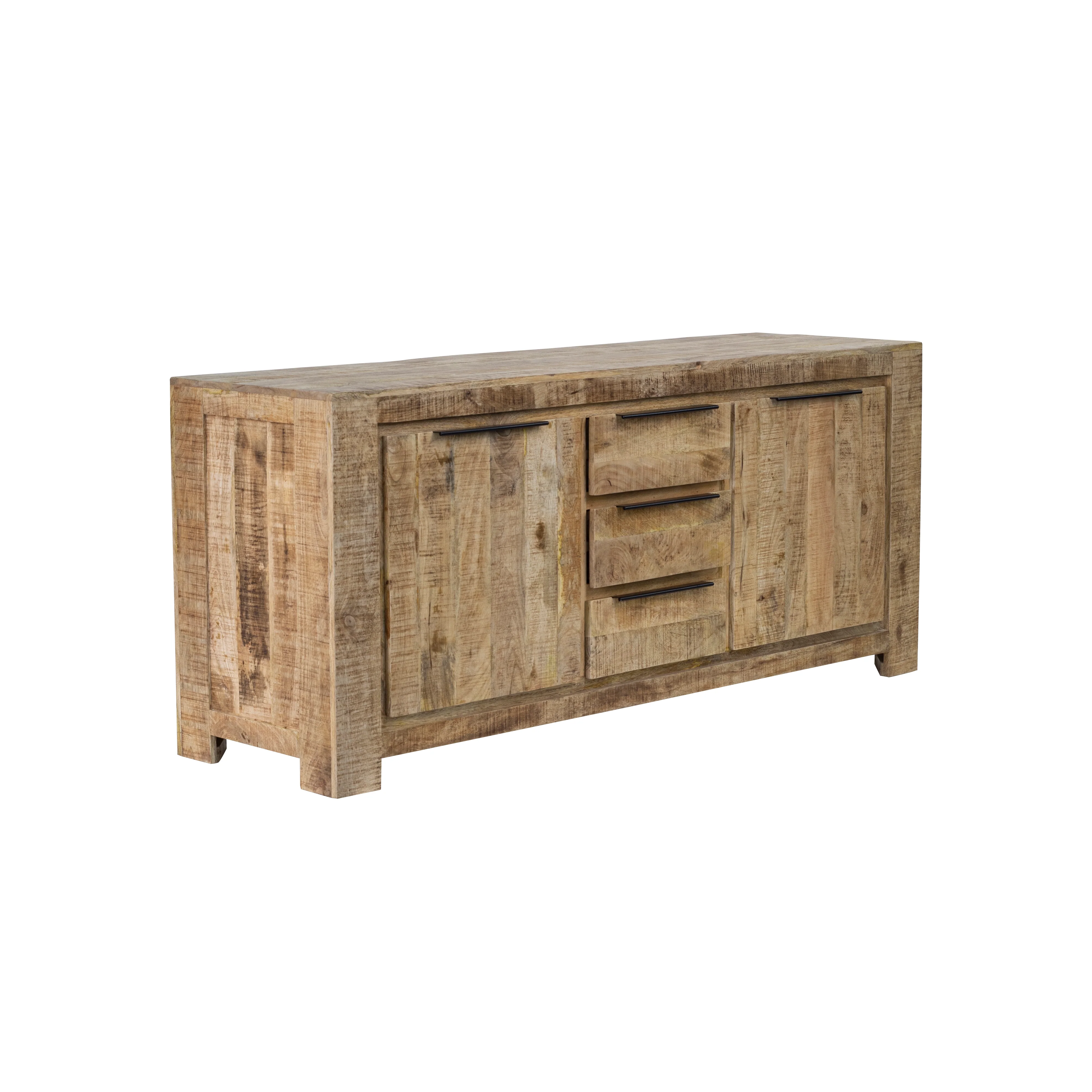 Solid Mango Wood Sideboard Natural Brown 174 cm – Woodland - Image 10